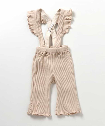 日本童裝 apres les cours 可拆吊帶褲 70-80cm 女童款 初生嬰兒 秋季 Jumpsuit PANTS