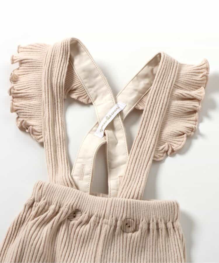 日本童裝 apres les cours 可拆吊帶褲 70-80cm 女童款 初生嬰兒 秋季 Jumpsuit PANTS