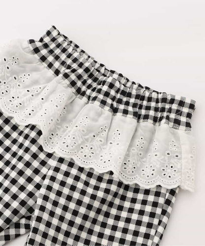 日本童裝 apres les cours 荷葉邊蕾絲長褲 80-130cm 女童款 秋季 PANTS