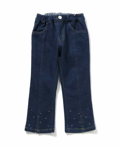 日本童裝 apres les cours 珍珠水鑽喇叭褲 90-140cm 女童款 秋季 PANTS