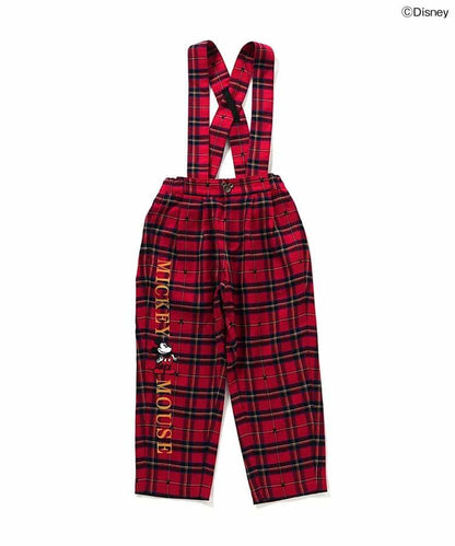 日本童裝 apres les cours x Disney 可拆吊帶長褲 90-130cm 男童款/女童款 秋季 PANTS 聖誕紅/新年紅