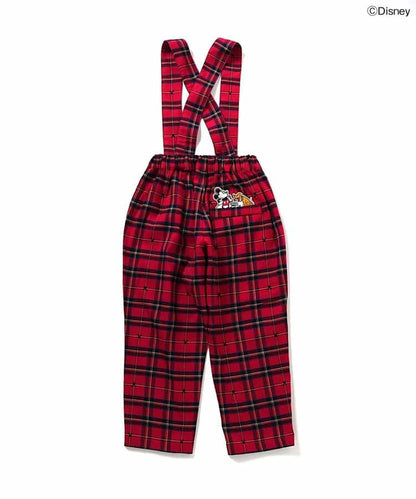日本童裝 apres les cours x Disney 可拆吊帶長褲 90-130cm 男童款/女童款 秋季 PANTS 聖誕紅/新年紅