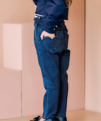 日本童裝 apres les cours 心型休閒長褲 80-140cm 女童款 秋季 PANTS