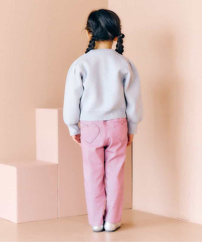 日本童裝 apres les cours 心型休閒長褲 80-140cm 女童款 秋季 PANTS