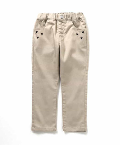 日本童裝 apres les cours 心型刺繡口袋長褲 80-140cm 男童款/女童款 秋季 PANTS