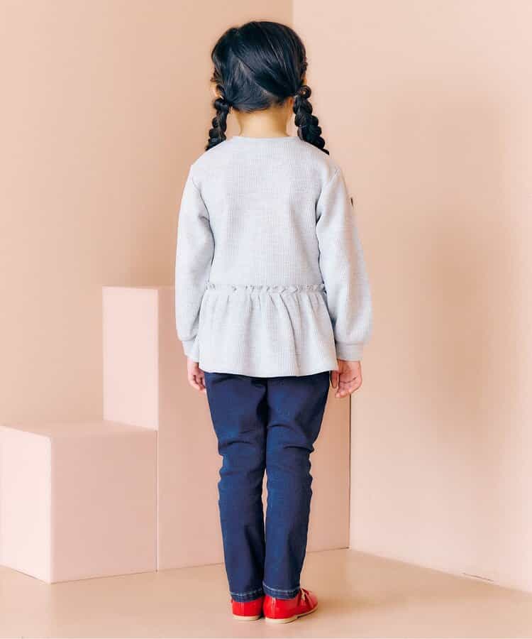 日本童裝 apres les cours 心型刺繡修身長褲 80-140cm 女童款 秋季  PANTS