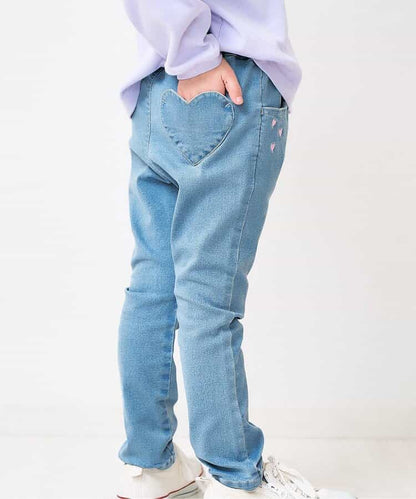 日本童裝 apres les cours 心型刺繡口袋長褲 80-140cm 男童款/女童款 秋季 PANTS