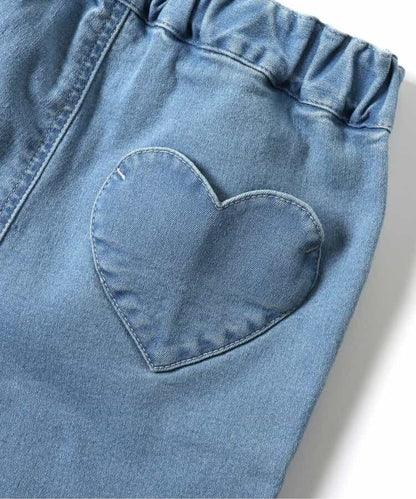 日本童裝 apres les cours 心型刺繡口袋長褲 80-140cm 男童款/女童款 秋季 PANTS