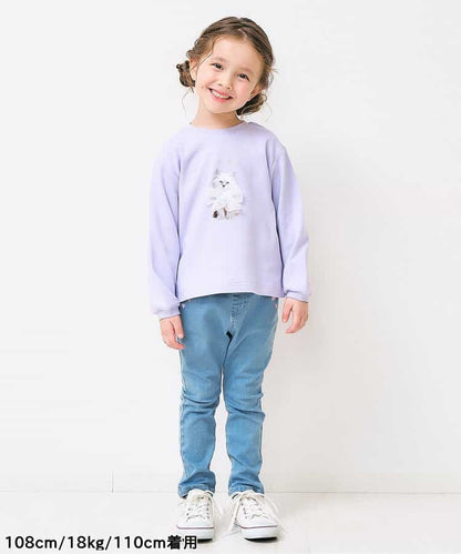 日本童裝 apres les cours 心型刺繡修身長褲 80-140cm 女童款 秋季  PANTS