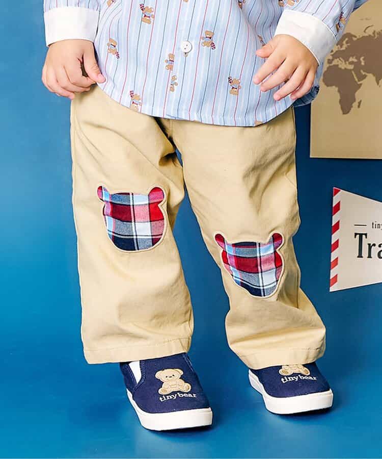 日本童裝 apres les cours x tiny bear 熊仔休閒褲 80-120cm 男童款 秋季 PANTS