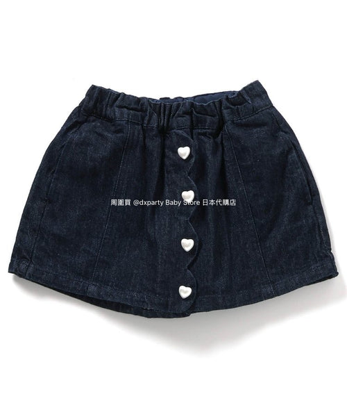 日本童裝 alc#652 心型扣裙褲 80-140cm 女童款 秋季 PANTS