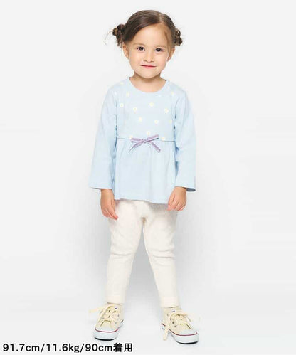 日本童裝 apres les cours 彈力休閒長褲 80-130cm 女童款 秋季 PANTS