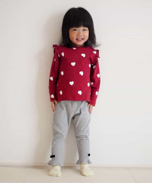 Japanese children's clothing apres les cours casual heart-shaped pocket shirt 80-130cm boys/girls summer TOPS 