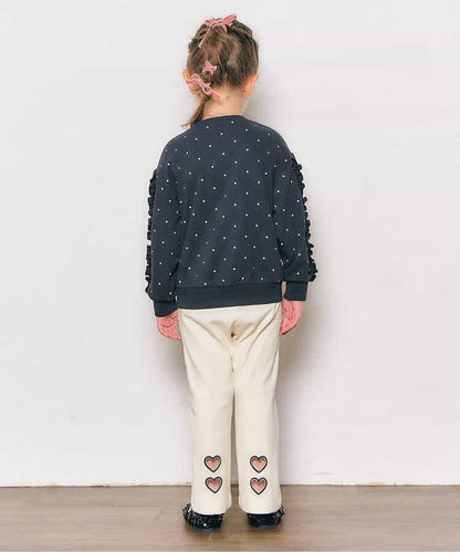 日本童裝 apres les cours 心型褲腳長褲 80-130cm 女童款 秋季 PANTS