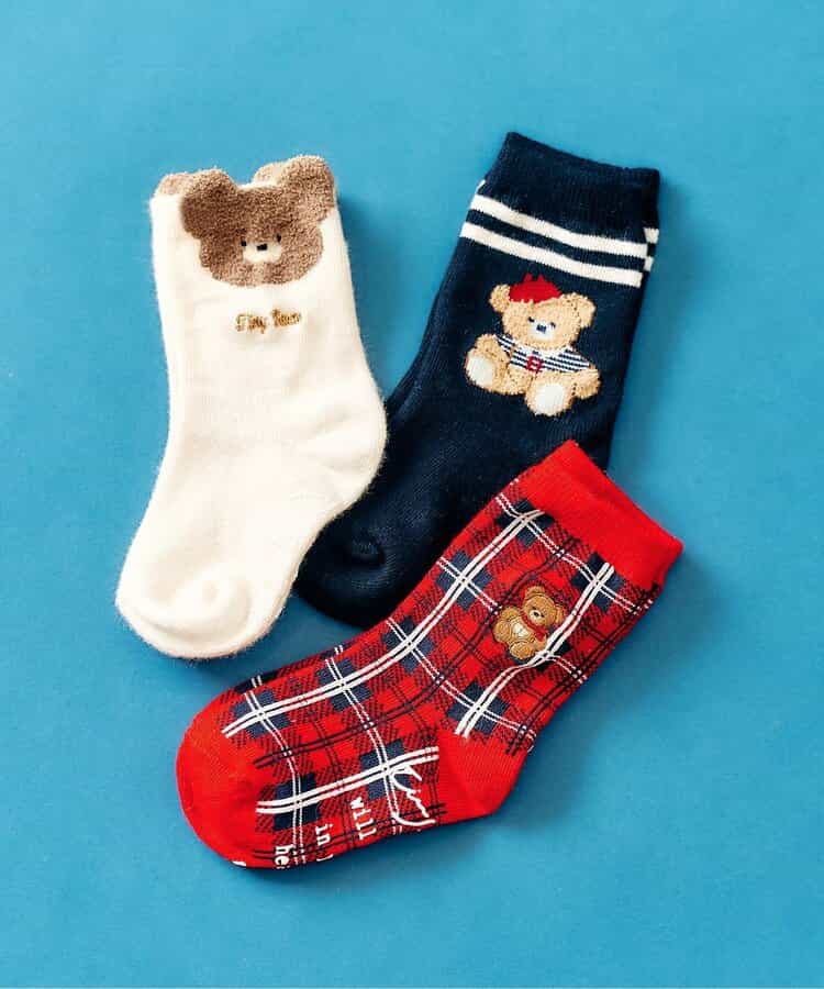 日本直送 apres les cours x tiny bear 襪一對 10-21cm 襪系列