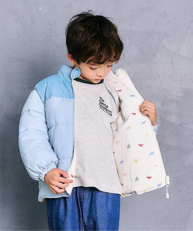日本童裝 apres les cours 2Way 雙面兩著 夾棉外套 80-140cm 男童款/女童款 秋季 (適合初秋、香港平均溫度、寒冷天氣、溫度低天氣）OUTERWEAR   【日本預售：2025年10月下旬】