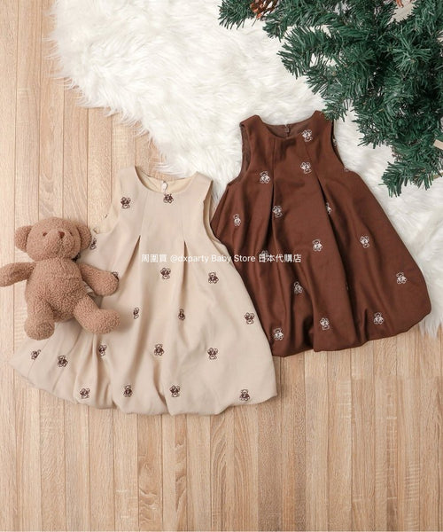 日本童裝 alc#652 x tiny bear 背心連身裙 80-120cm 女童款 冬季 DRESSES