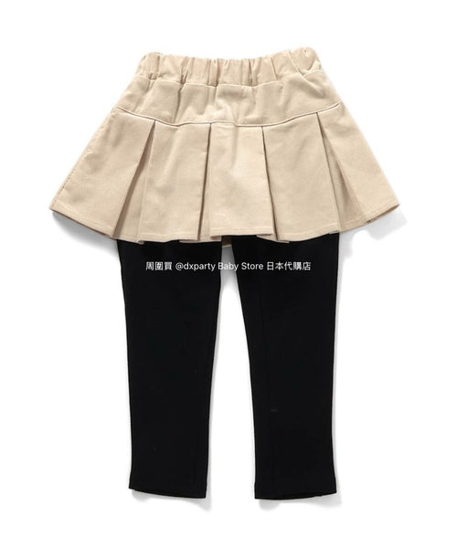 日本童裝 alc#652 抓毛百摺裙連打底褲 80-140cm 女童款 冬季 SKIRTS PANTS