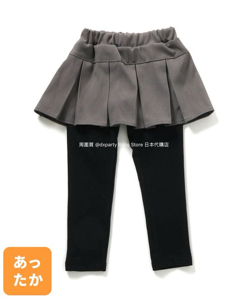 日本童裝 alc#652 抓毛百摺裙連打底褲 80-140cm 女童款 冬季 SKIRTS PANTS