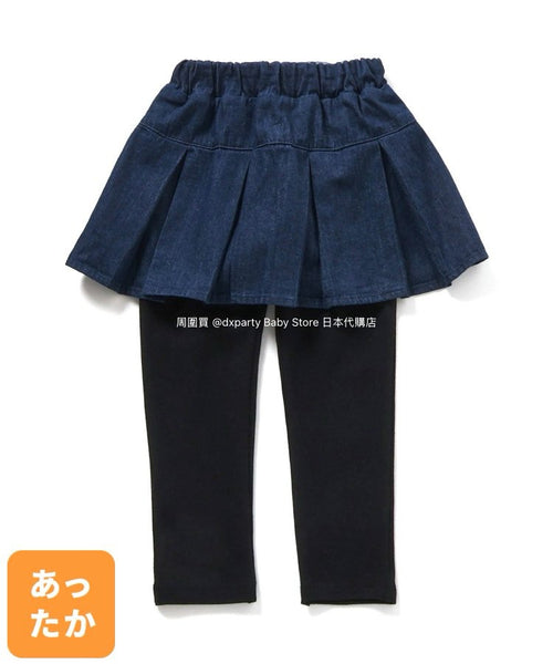 日本童裝 alc#652 抓毛百摺裙連打底褲 80-140cm 女童款 冬季 SKIRTS PANTS