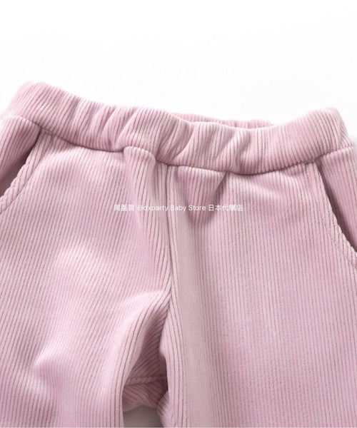 日本童裝 alc#652 心型口袋燈芯絨直筒褲 80-140cm 女童款 冬季 PANTS