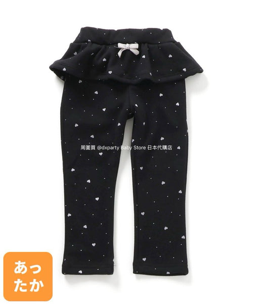 日本童裝 alc#652 裙邊抓毛長褲 80-130cm 女童款 冬季 PANTS