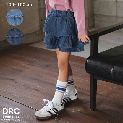 日本童裝 Branshes 牛仔裙褲 100-150cm 女童款 冬季 PANTS