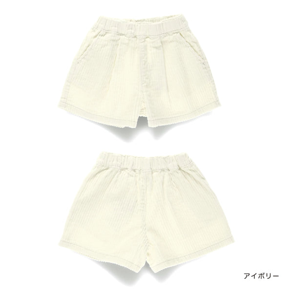 日本童裝 Branshes 燈芯絨短褲 90-150cm 女童款 秋冬季 PANTS