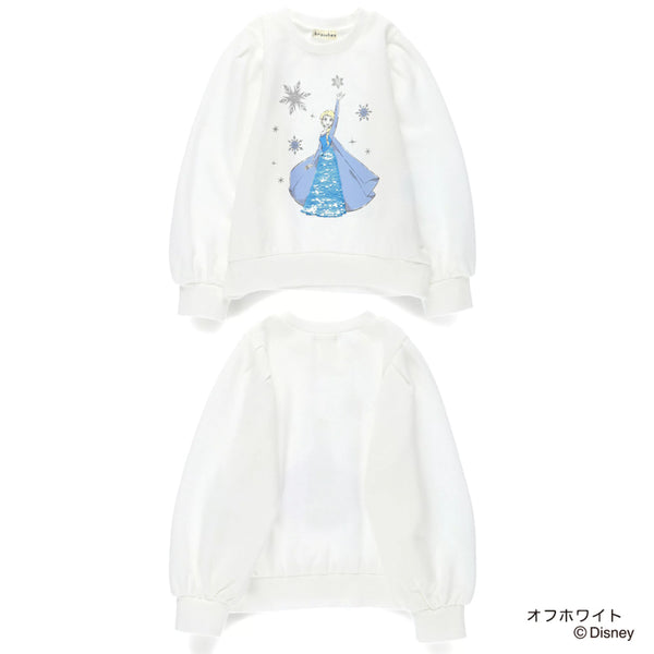 日本童裝 Branshes Disney princess抓毛衛衣 90-130cm 女童款 秋冬季 TOPS