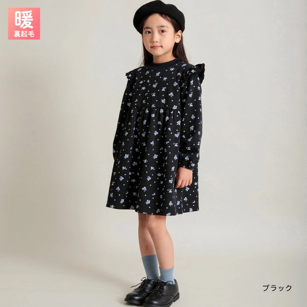 日本童裝 Branshes 抓毛連身裙 90-150cm 女童款 秋冬季 DRESSES