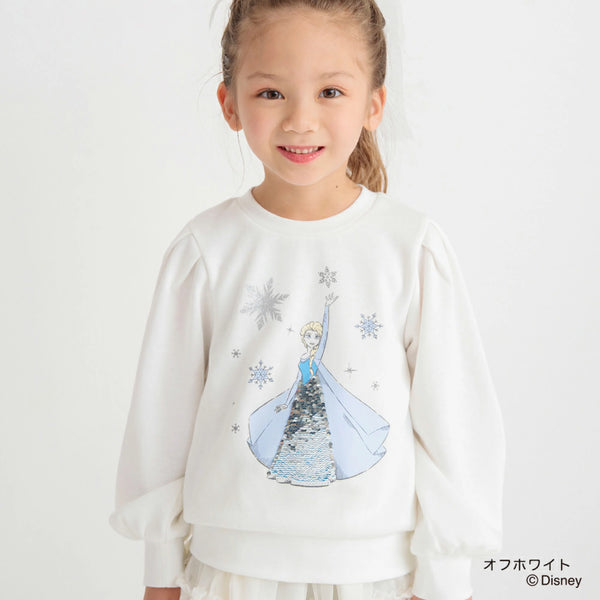 日本童裝 Branshes Disney princess抓毛衛衣 90-130cm 女童款 秋冬季 TOPS