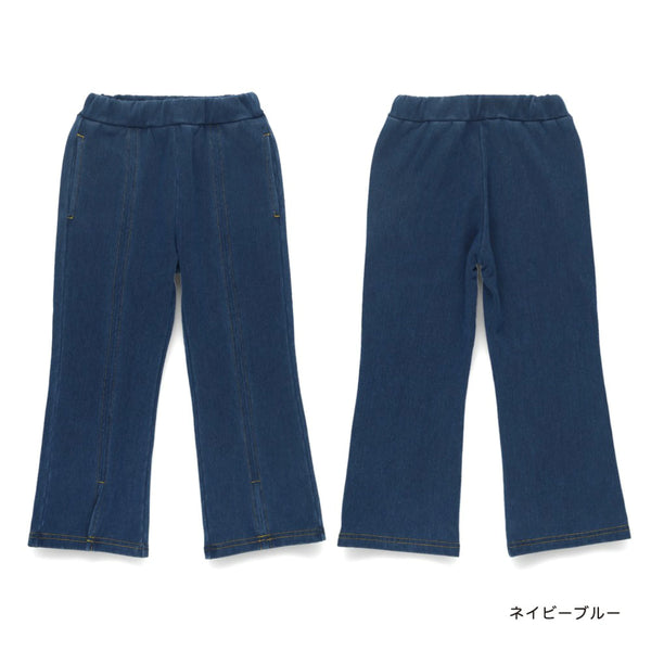 日本童裝 Branshes 抓毛開叉牛仔褲 80-150cm 女童款 秋冬季 PANTS