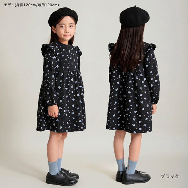 日本童裝 Branshes 抓毛連身裙 90-150cm 女童款 秋冬季 DRESSES