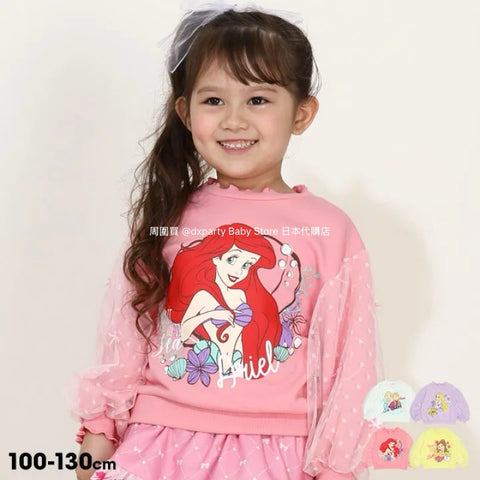 日本童裝 BDL x Disney Princess衛衣 100-130cm 女童款 冬季 TOPS