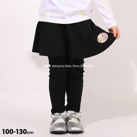 日本童裝 BDL x Disney Princes 假兩件裙褲 100-130cm 女童款 冬季 SKIRTS  PANTS