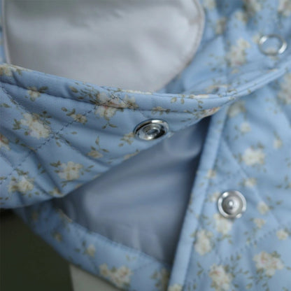 日本童裝 Branshes aBity select.心型口袋小花絎縫外套 90-120cm 女童款 冬季 OUTERWEAR