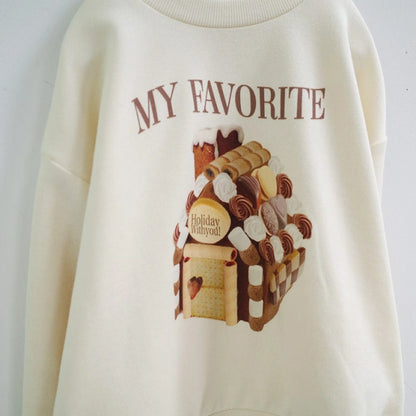 日本童裝 Branshes aBity select.印花衛衣 90-130cm 男童款/女童款 冬季 TOPS