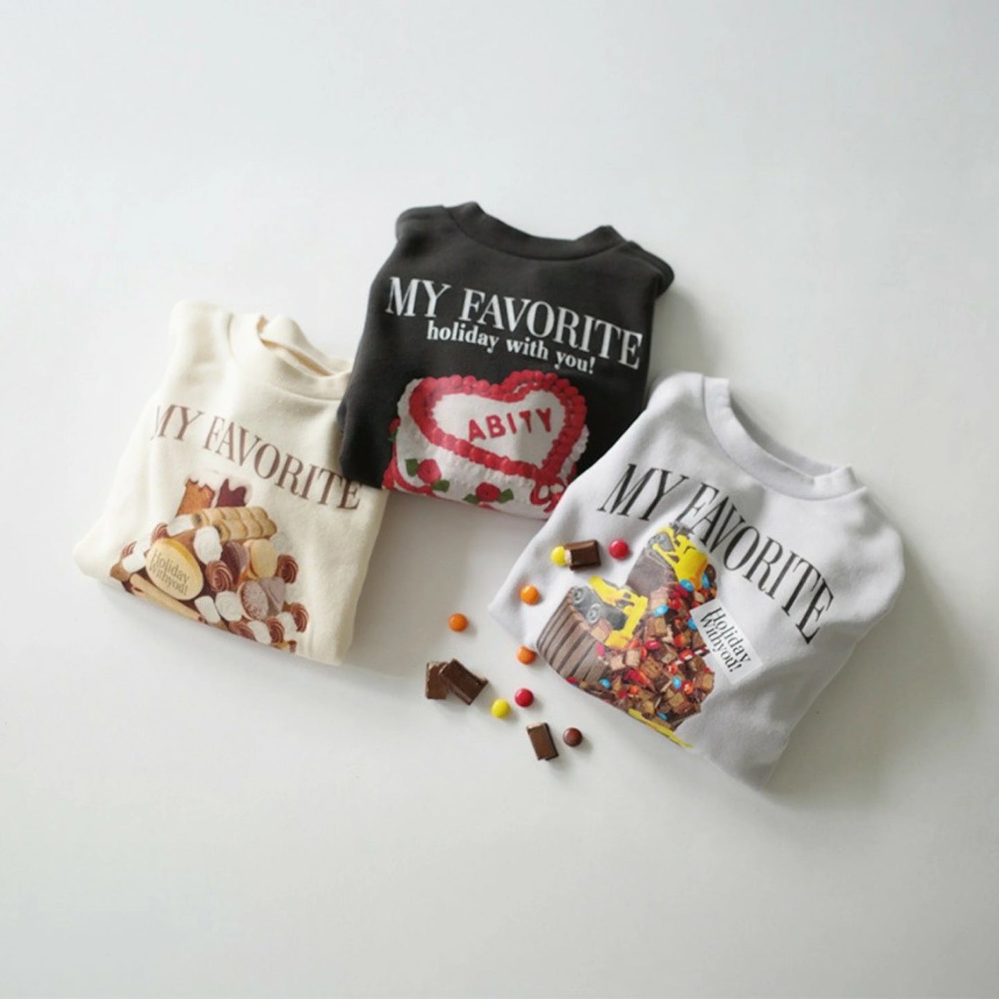 日本童裝 Branshes aBity select.印花衛衣 90-130cm 男童款/女童款 冬季 TOPS