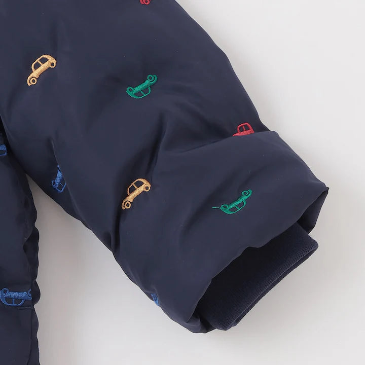 日本童裝 pe#main 刺繡絎縫夾棉外套 80-130cm 男童款 冬季 (適合香港平均溫度、寒冷天氣）OUTERWEAR