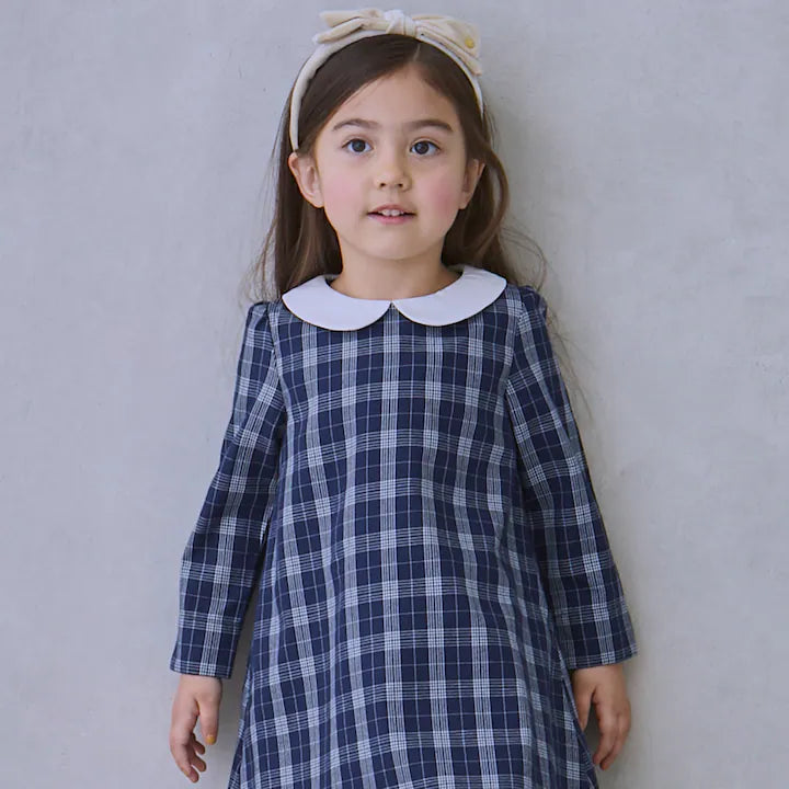 日本童裝 pe#main 翻領禮服連身裙 90-130cm 女童款 冬季 DRESSES 面試/宴會/表演