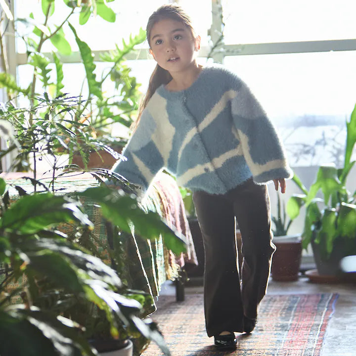 日本童裝 pe#main 毛絨絨喇叭褲 80-130cm 女童款 冬季 PANTS