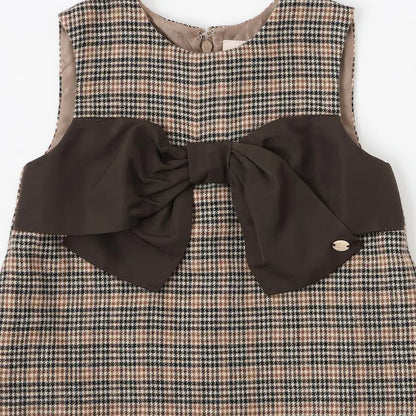 日本童裝 pe#main 蝴蝶結緞帶背心裙 80-130cm 女童款 冬季 DRESSES 面試/宴會/表演