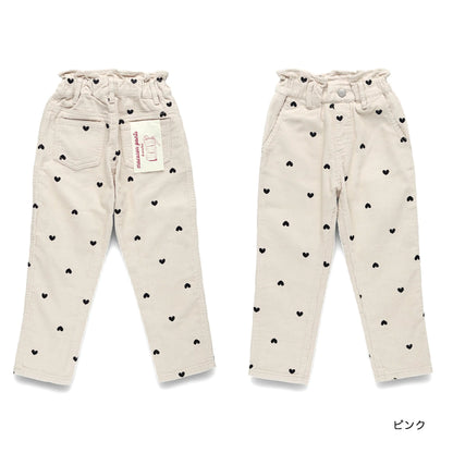 日本童裝 Branshes 燈芯絨馬卡龍長褲 90-150cm 女童款 冬季 PANTS