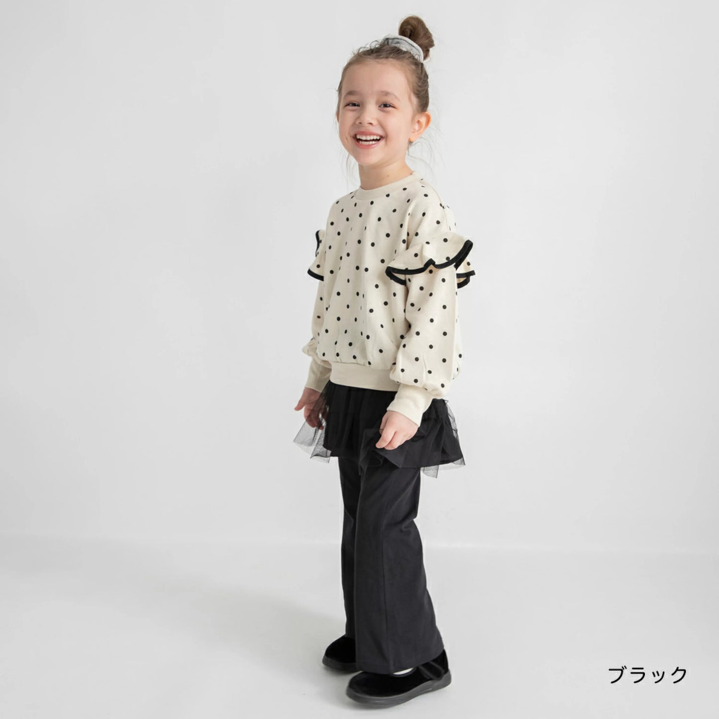 日本童裝 Branshes 薄紗裙連長褲 80-130cm 女童款 冬季 SKIRTS PANTS