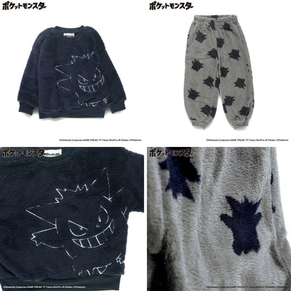 日本童裝 Branshes x Pokemon 毛毛睡衣 100-150cm 男童款/女童款 秋季 睡衣系列