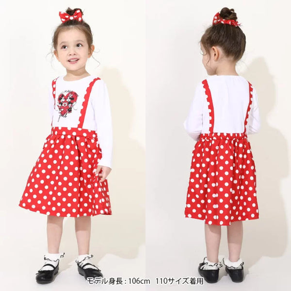 日本童裝 BDL x Disney 米妮三件套裝 100-130cm 女童款 冬季 DRESSES