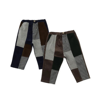 日本童裝 pe#main 拼布長褲 80-130cm 男童款 冬季 PANTS