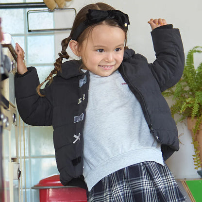 日本童裝 pe#main 蝴蝶結夾棉外套 80-130cm 女童款 冬季 (適合香港平均溫度、寒冷天氣、溫度低天氣）OUTERWEAR