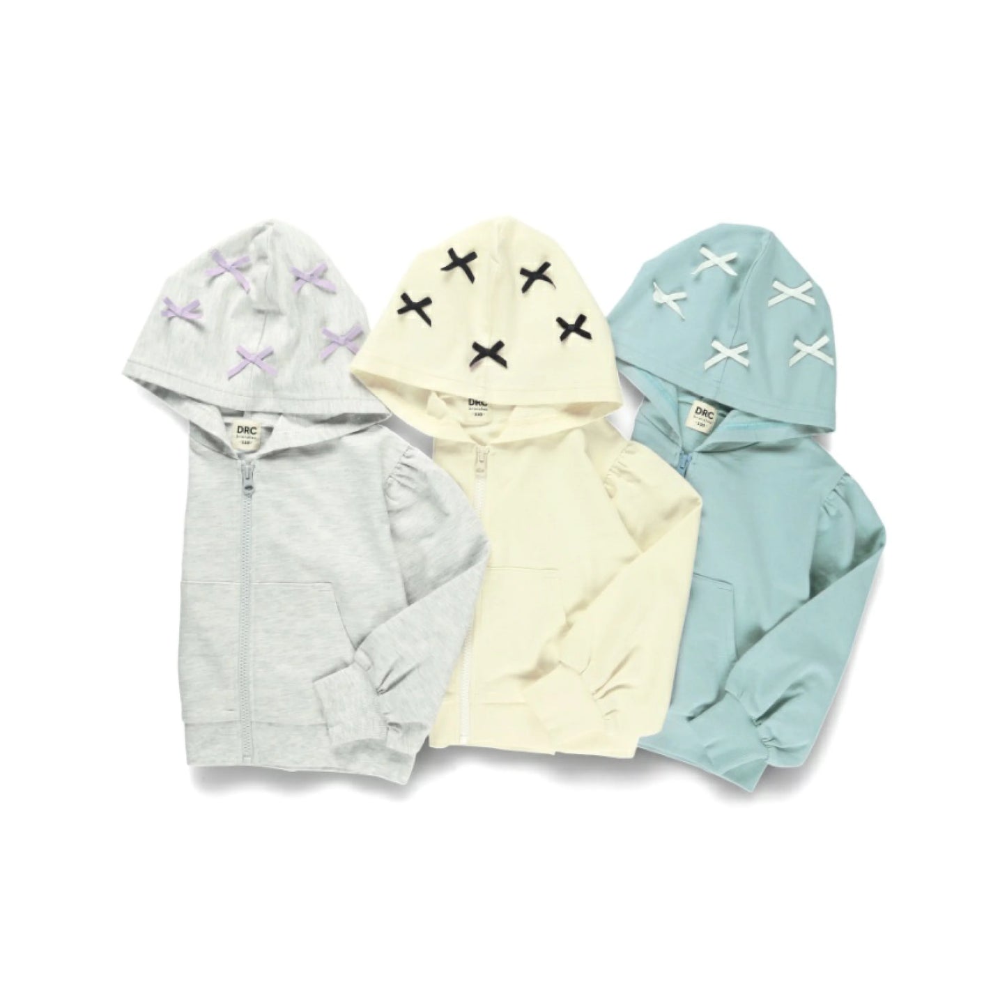 日本童裝 Branshes 絲帶連帽外套 100-150cm 女童款 冬季 OUTERWEAR