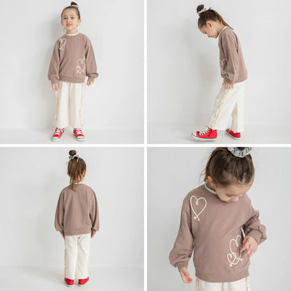 日本童裝 Branshes 刺繡圖案衛衣 80-150cm 女童款 冬季 TOPS